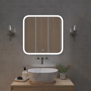 Зеркало MIXLINE "Стив-2" 700*685 (ШВ) сенсорный выключатель, светодиодная подсветка + подогрев