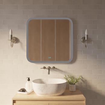 Зеркало MIXLINE "Стив-2" 700*685 (ШВ) сенсорный выключатель, светодиодная подсветка + подогрев