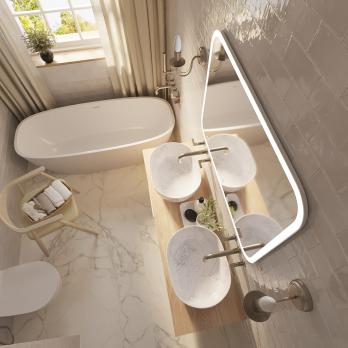 Зеркало MIXLINE "Стив-2" 915*685 сенсорный выключатель, светодиодная подсветка+ подогрев