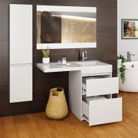 Тумба д/ванной "СОЗВЕЗДИЕ-56"под рак.над ст.маш. БИЛЛ-120(MIXLINE)унив(ПВХ)