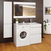 Тумба д/ванной "СОЗВЕЗДИЕ-56"под рак.над ст.маш. БИЛЛ-120(MIXLINE)унив(ПВХ)