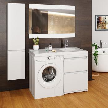 Тумба д/ванной "СОЗВЕЗДИЕ-56"под рак.над ст.маш. БИЛЛ-120(MIXLINE)унив(ПВХ)