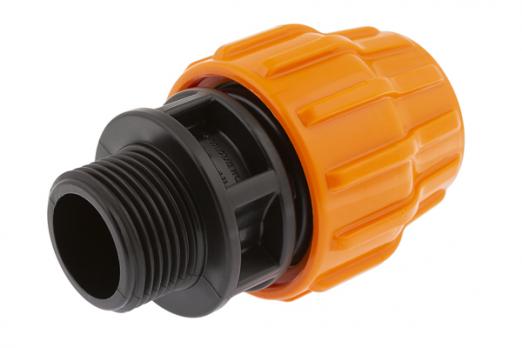 Муфта перех ПЭ с нар резьбой 32х1'' для дренажного шланга ''На Берлин'' ДЖИЛЕКС