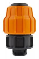 Муфта перех ПЭ с нар резьбой 51х1 1/4'' для дренажного шланга ''На Берлин'' ДЖИЛЕКС