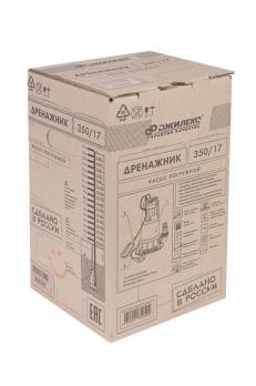 Насос погружной ДРЕНАЖНИК 350/17 (1,20 кВт, до 350 л/мин, напор до 17 м) ДЖИЛЕКС