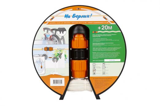Удлинитель шланга дренажного 51 ''УДАВ'' 20м на катушке с муфтой 51х51 ДЖИЛЕКС