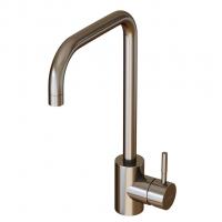 Смеситель для кухни 35k MIXLINE MLSS-0301 трубчатый излив, п/гайку САТИН