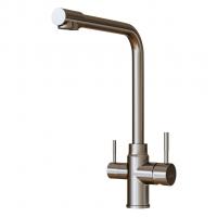 Смеситель для кухни 35k MIXLINE MLSS-0320/MLSS-3220 подкл.к фильтру, п/гайку САТИН