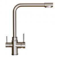Смеситель для кухни 35k MIXLINE MLSS-0320/MLSS-3220 подкл.к фильтру, п/гайку САТИН
