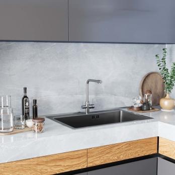 Смеситель для кухни 35k MIXLINE MLSS-0320/MLSS-3220 подкл.к фильтру, п/гайку САТИН