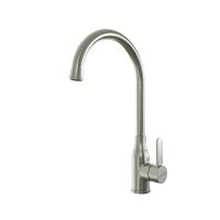 Смеситель для кухни 35k MIXLINE MLSS-0321 трубчатый излив, п/гайку САТИН