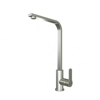 Смеситель для кухни 35k MIXLINE MLSS-0324 плоский излив, п/гайку САТИН