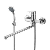 Смеситель для ванны и раковины 35к Milardo HELSB02M10 "Helic" излив 350мм  ХРОМ