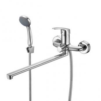 Смеситель для ванны и раковины 35к Milardo SIMSB02M10 "Simp" излив 350мм  ХРОМ