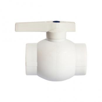 Кран шар 40 ручка PP-R EVER® plast БЕЛЫЙ (Россия)
