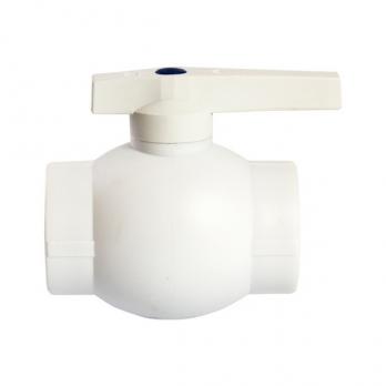 Кран шар 40 ручка PP-R EVER® plast БЕЛЫЙ (Россия)