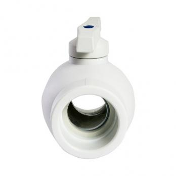 Кран шар 63 ручка PP-R EVER® plast БЕЛЫЙ (Россия)