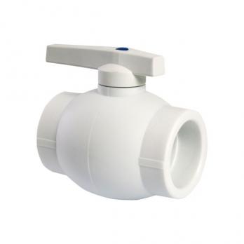 Кран шар 63 ручка PP-R EVER® plast БЕЛЫЙ (Россия)