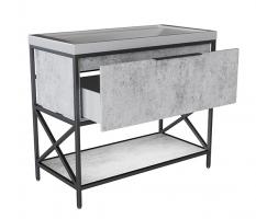 Тумба д/ванной "БРУКЛИН-100" Бетон под раковину Фостер 100 (Kirovit) ЛОФТ (ЛДСП)