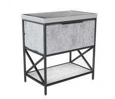 Тумба д/ванной "БРУКЛИН-80" Бетон под раковину Фостер 80 (Kirovit)/Fest 80 (Sanita Luxe) ЛОФТ (ЛДСП)