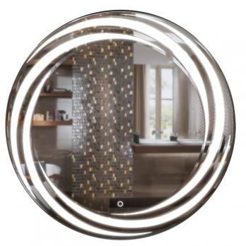 Зеркало MIXLINE "Беатрис" D800 сенсорный выключатель, светодиодная подсветка,с гравировкой