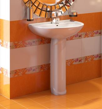 Умывальник-тюльпан "Престиж-55" белый  (Ст.Оскол)