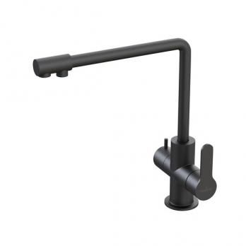Смеситель для кухни 35k MIXLINE MLSS-03201 ЧЕРНЫЙ  подкл.к фильтру*