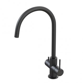 Смеситель для кухни 35k MIXLINE MLSS-03202 ЧЕРНЫЙ  подкл.к фильтру*