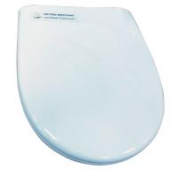 Сиденье для унитаза "Премьер-Люкс" м/лифт белое (Rosa)