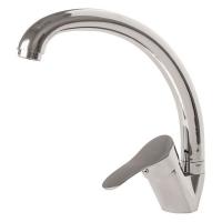 Смеситель для кухни 35к F4114-2 FRAP (выс.пов.излив, п/гайку, хром, силумин)