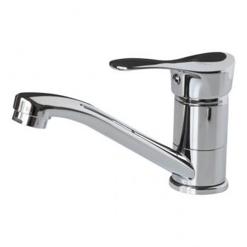 Смеситель для кухни 35к F4514-2-B FRAP (плоский пов.излив, п/гайку, хром, силумин)