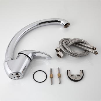 Смеситель для кухни 40к F4103 FRAP (выс.пов. излив, п/шпильку, хром, латунь)