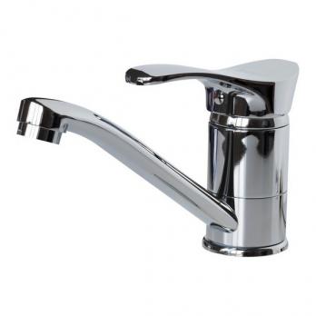 Смеситель для кухни 40к F4501-2 FRAP (плоский пов.излив, п/гайку, хром, латунь)