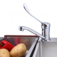 Смеситель для кухни 40к F4554-2 FRAP МЕДИЦИНСКИЙ (плоск.пов. излив, п/гайку, хром, латунь)