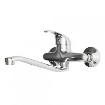 Смеситель для кухни 40к F4629-B FRAP настенный (повор. S-излив, хром, силумин)