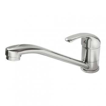 Смеситель для кухни 40к F4929-В FRAP б/отв. (плоск.длин.пов. излив, п/гайку, хром, силумин)