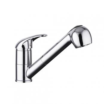 Смеситель для кухни душ 40к F6003 FRAP (ВЫДВИЖ.ЛЕЙКА 2 реж, п/шпильку, хром, латунь)