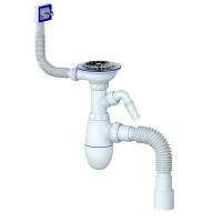 Сифон 3 1/2*40 B435VP с прямоуг. перел, с носиком, с гофрой 40*40*50 UNICORN