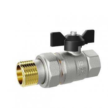 Кран шаровой со сгоном 1'' бабочка  LD PRIDE