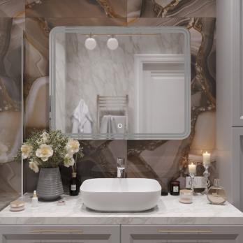 Зеркало MIXLINE "Адриана" 1000*800 (ШВ) сенсорный выключатель, светодиодная подсветка