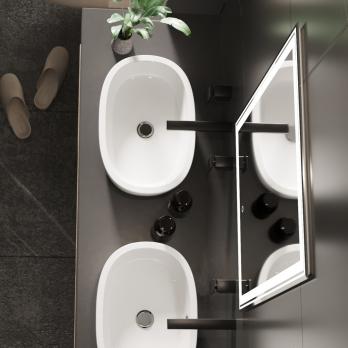 Зеркало MIXLINE "Мелис" 600*800 (ШВ) сенсорный выключатель, светодиодная подсветка