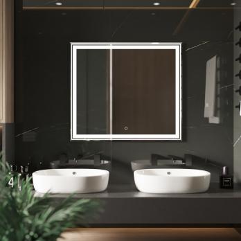 Зеркало MIXLINE "Мелис" 800*700 (ШВ) сенсорный выключатель, светодиодная подсветка