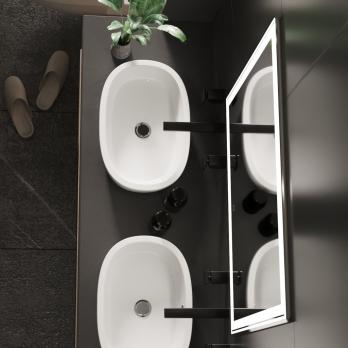 Зеркало MIXLINE "Мелис" 800*700 (ШВ) сенсорный выключатель, светодиодная подсветка