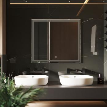 Зеркало MIXLINE "Мелис" 800*700 (ШВ) сенсорный выключатель, светодиодная подсветка