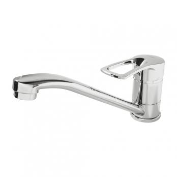 Смеситель для кухни 40к F49701-B FRAP (дли. плоск. пов. излив, п/гайку, хром, силумин)