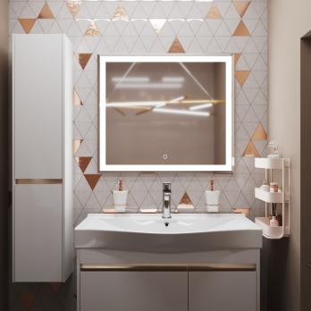 Зеркало MIXLINE "Минио" 800*700 (ШВ) сенсорный выключатель, светодиодная подсветка