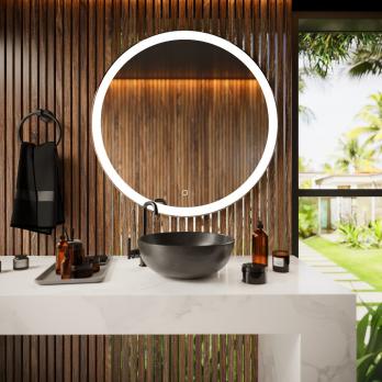 Зеркало MIXLINE "Мия" D800 сенсорный выключатель, светодиодная подсветка