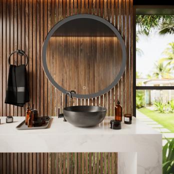 Зеркало MIXLINE "Мия" D800 сенсорный выключатель, светодиодная подсветка