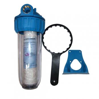 Фильтр магистральный 3/4'' для хол. воды прозр. 10" RM (с картриджем)