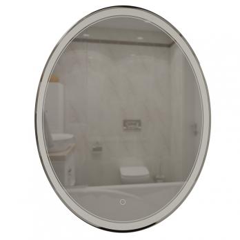 Зеркало MIXLINE "Дора" 700*900 (ШВ) овал, сенсорный выключатель, светодиодная подсветка